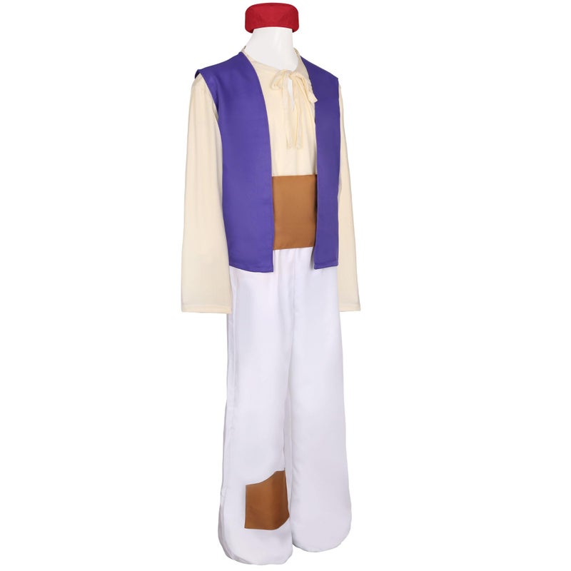 Ainiel Menâ€™s Arab Prince Costume Suits Party (M) White - Image 2